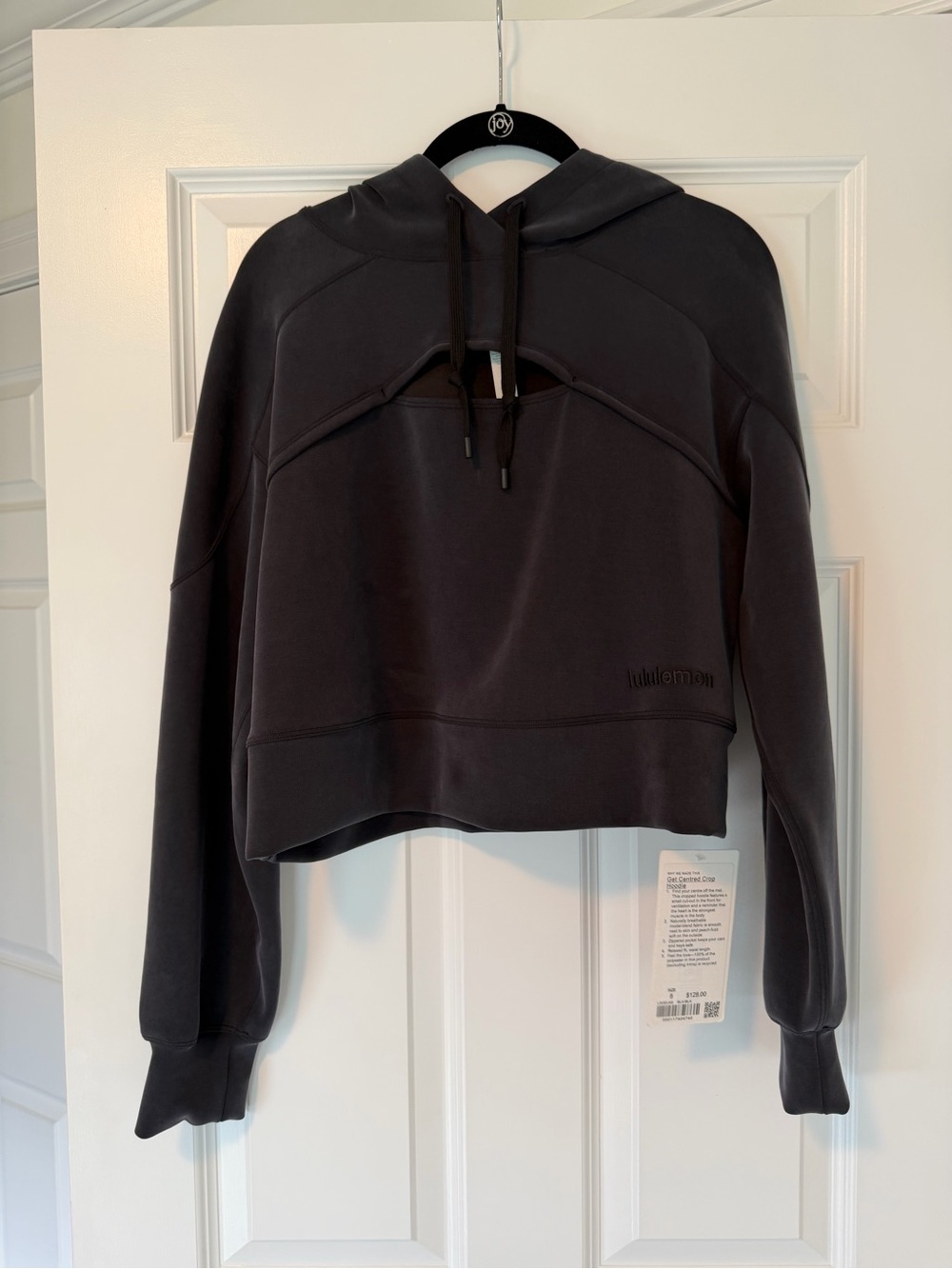 lululemon athletica Black Cropped Pullover Hoodie